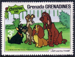 462 Grenada Disney Lady And The Tramp Belle Et Le Clochard MNH ** Neuf SC (GRG-49d) - Cinema