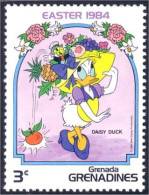 462 Grenada Disney Costumes Daisy Jiminy Cricket Ananas Pineapple Raisin Grape Wine Pomme Apple MNH ** Neuf SC (GRG-37b) - Wines & Alcohols