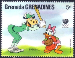 462 Grenada Disney Baseball Base Ball Clarabelle  Cow Vache Daisy MNH ** Neuf SC (GRG-19c) - Summer 1988: Seoul