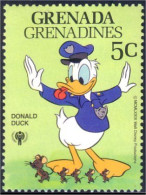 462 Grenada Disney Donald Police Policier Policeman Souris Mouse Mice MNH ** Neuf SC (GRG-13d) - Knaagdieren