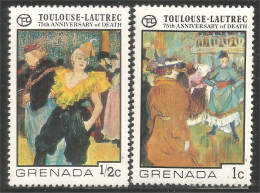 460 Grenada Toulouse Lautrec Moulin Rouge Quadrille MNH ** Neuf SC (GRE-193) - Sonstige & Ohne Zuordnung