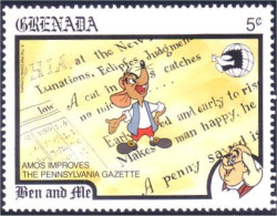 460 Grenada Disney Franklin Lunations Eclipses Astronomy MNH ** Neuf SC (GRE-101c) - Autres & Non Classés