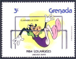 460 Grenada Disney Clarabelle Uneven Bars Barres Asymetriques MNH ** Neuf SC (GRE-94c) - Summer 1984: Los Angeles