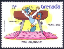 460 Grenada Disney Los Angeles 1984 Daisy Pommel Horse Cheval Arcon MNH ** Neuf SC (GRE-91d) - Gymnastique