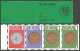 468 Guernsey Carnet Booklet Piece Monnaie Coin MNH ** Neuf SC (GUE-61) - Monnaies