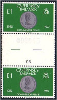 468 Guernsey One Pound Pair With Number Coin Pièce De Monnaie 1980 MNH ** Neuf SC (GUE-29) - Monnaies