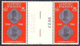 468 Guernsey 50p Pair With Number Coin Pièce De Monnaie 1980 MNH ** Neuf SC (GUE-28) - Monete