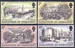 468 Guernsey 19th Century Prints Gravures 19e Siècle Engravings MNH ** Neuf SC (GUE-14a) - Guernesey