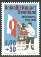 464 Greenland Drapeau National Flag Semi-postal MNH ** Neuf SC (GRN-10) - Francobolli