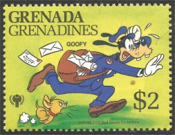 462 Grenada Goofy Dingo Facteur Postier Mailman Postman MNH ** Neuf SC (GRG-85b) - Disney