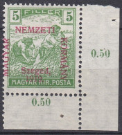 Hongrie Szeged 1919 Mi 8 MH Moissonneurs (A4) - Szeged