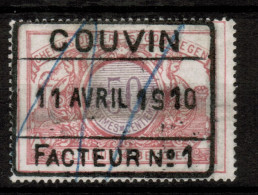 CHEMINS DE FER TR 35, Obliteration Centrale, COUVIN FACTEUR 1 - Autres & Non Classés