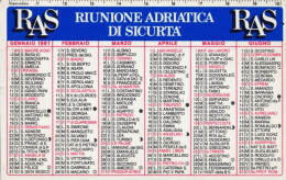 Calendarietto - RAS - Riunione Adriatica Di Sicurezza - Anno 1991 - Petit Format : 1991-00