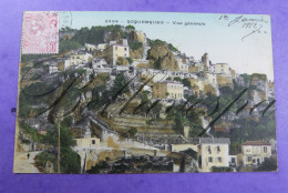 Roquebrune Vue Generale  Cachet Villa Iris Monte Carlo 1912 - Autres & Non Classés