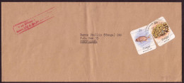 Tonga Marine Life Cover - Usage 1984  3s Fish + 2s Coral -  Ommercial Business Letter - Tonga (1970-...)