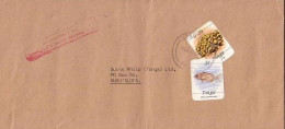 Tonga Marine Life Cover - Usage 1984  3s Fish + 2s Coral -  Ommercial Business Letter - Tonga (1970-...)