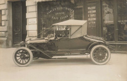 Pont De Chéruy * Carte Photo * Automobile Ancienne PANHARD Panhard Spider X19 * Commerce A. GRAMMONT * Voiture - Pont-de-Chéruy