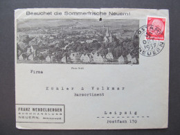 BRIEF Neuern Nýrsko 1938 Sudetenland F. Wendelberger // P3568 - Sudetes