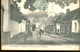 Houdain L'eglise Vue De La Rue Geharie - Houdain