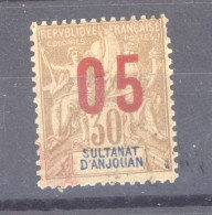 Anjouan  :  Yv  25A  *  Chiffres Espacés - Unused Stamps