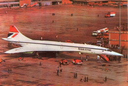 Lote PEP1644, Colombia, Postal Postcard, British Airways, Concorde, F-WTSA-7, Aviation, Plane, Old Card Not Perfect Card - Colombia