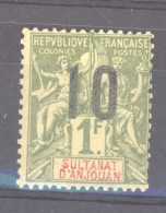 Anjouan  :  Yv  30  * - Unused Stamps