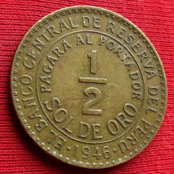 Peru 1/2 Half Sol De Oro 1946 Perou  W ºº - Pérou