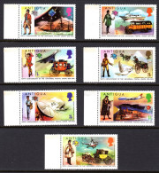 Antigua 1980, UPU, Helicopter, Concorde, Bus, 7val - UPU (Unione Postale Universale)