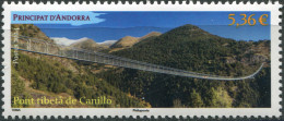 ANDORRA [FR.] - 2024 - STAMP MNH ** - Tibetan Bridge In Canillo - Unused Stamps
