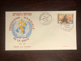 AFARS AND ISSAS FDC COVER 1968 YEAR WHO OMS HEALTH MEDICINE STAMPS - Storia Postale