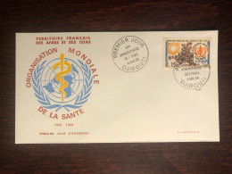 AFARS AND ISSAS FDC COVER 1968 YEAR WHO OMS HEALTH MEDICINE STAMPS - Lettres & Documents