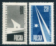 POLAND 1958 Geophysical Year MNH / **.  Michel 1063-67 - Unused Stamps