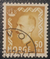 Norway King Haakon 50 Used Stamp - Oblitérés