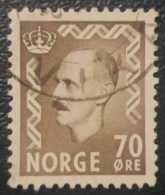 Norway King Haakon 70 Used Stamp - Oblitérés