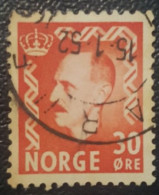 Norway King Haakon Used 30 Stamp - Oblitérés