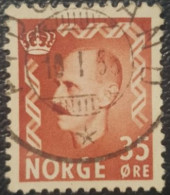 Norway King Haakon Used 35 Stamp - Oblitérés