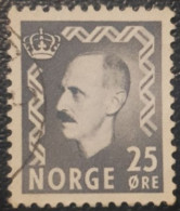Norway King Haakon Used 25 Stamp - Oblitérés
