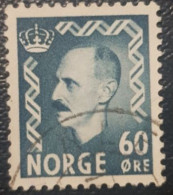 Norway King Haakon Used 60 Stamp - Used Stamps