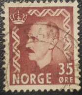 Norway King Haakon Used Stamp 35 - Oblitérés