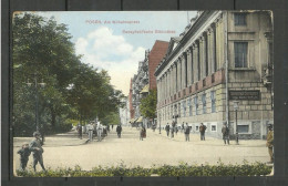 Deutschland Germany Poland Polska POSEN Poznań Bibliothek Am Wilhelmplatz, Used, Sent 1913 - Posen