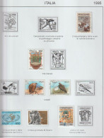 Italia 1995 - Coleccion De Sellos Usados En Hojas De Album 34 Sellos - Verzamelingen