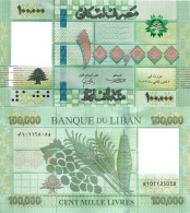 Lebanon 100000 Pounds 2023 P-95Ad UNC - Lebanon