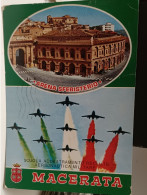 Cartolina Macerata ,arena Sferisterio, Addestramento Reclute Aeronautica Militare - Macerata