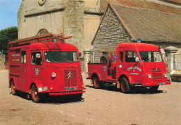 CPSM Pompiers-Véhicule De Secours Renault Citroën-St-Révérien-Bernard Gournay   L2723 - Feuerwehr