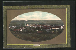 Passepartout-AK Mindelheim, Panorama Der Ortschaft  - Mindelheim