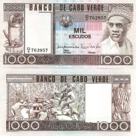 Cape Verde / Cabo Verde 1000 Escudos 1977 P-56 UNC - Cabo Verde