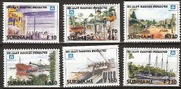 Suriname 1996 80 Jaar Bauxiet Industry - Minerals, Dam, Ship  MNH/**/Postfris Mineralen, Schip - Surinam