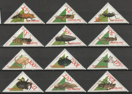 Suriname 1993 Insects, Kevers Beetles Mi-Nr. 1438-1449 MNH**/postfris - Surinam