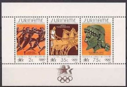 Suriname 1984 Blokje Olympic Games Los Angeles - MNH/**/Postfris  - Surinam