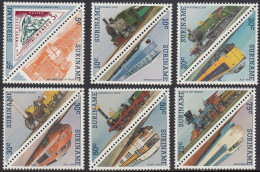 Suriname 1985 Locomotives, Zug, Trains, Treinen, Lokomotieven MH/* - Pairs - Surinam